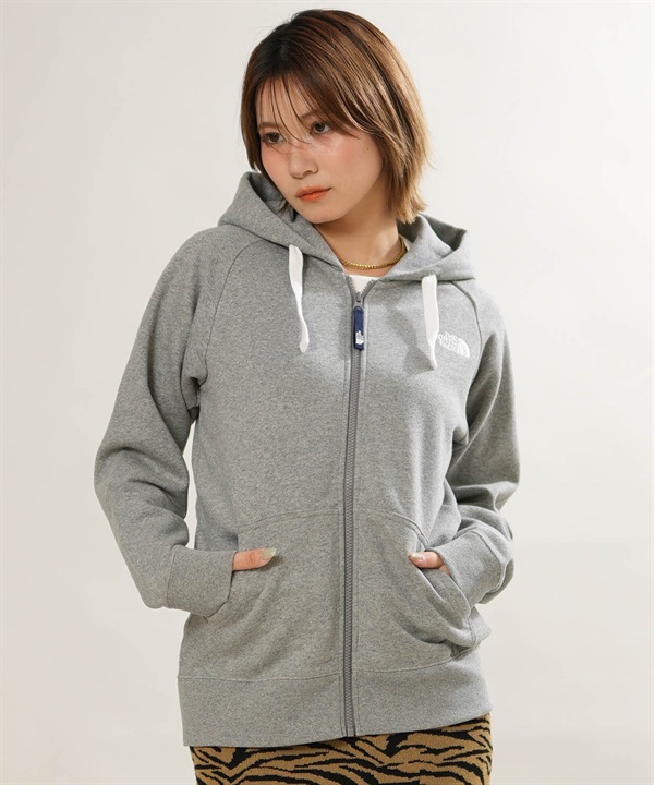THE NORTH FACE ザ・ノース・フェイス ジップアップ パーカー フーディー レディース ワンポイント ロゴ REARVIEW FULL ZIP NTW62640