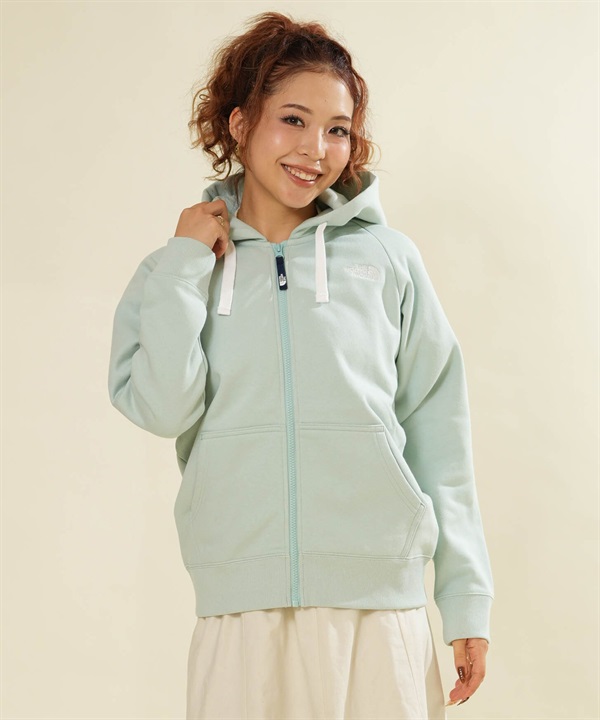 THE NORTH FACE ザ・ノース・フェイス ジップアップ パーカー フーディー レディース ワンポイント ロゴ REARVIEW FULL ZIP NTW62640
