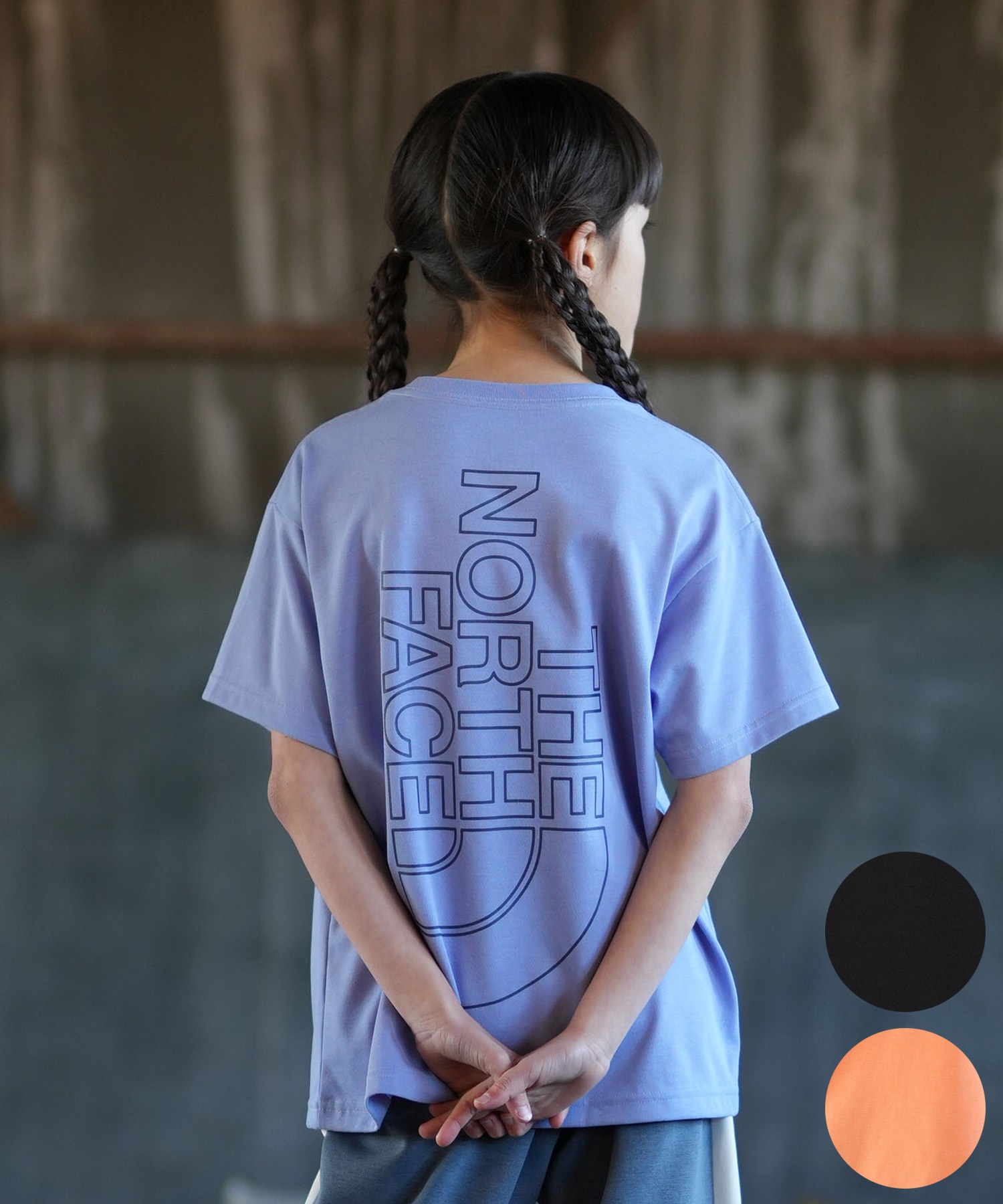 THE NORTH FACE ザ・ノース・フェイス 半袖 Tシャツ キッズ ジュニア 子供 バックプリント NTJ32605(PG-130cm)
