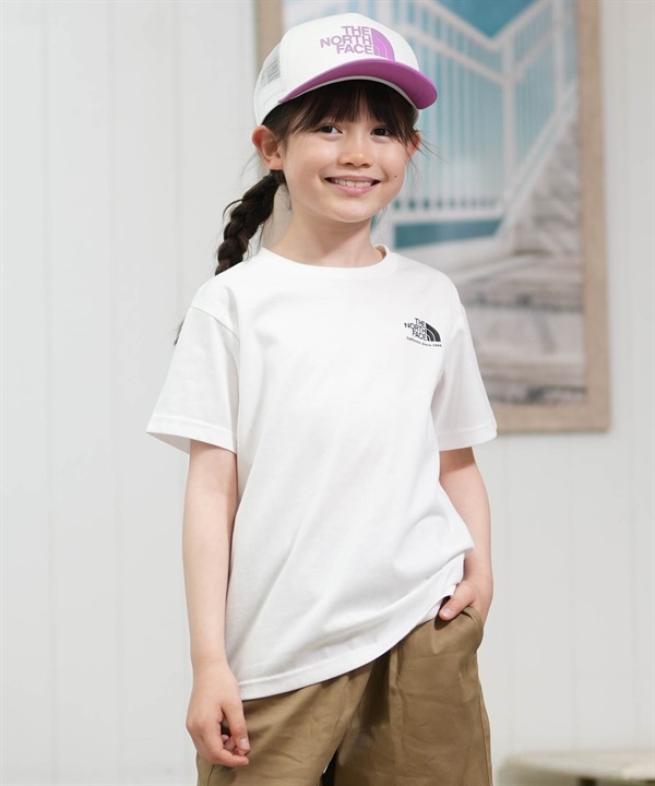 THE NORTH FACE ノースフェイス 半袖 Tシャツ キッズ ジュニア 子供 シンプル ニット Tシャツ NTJ32648