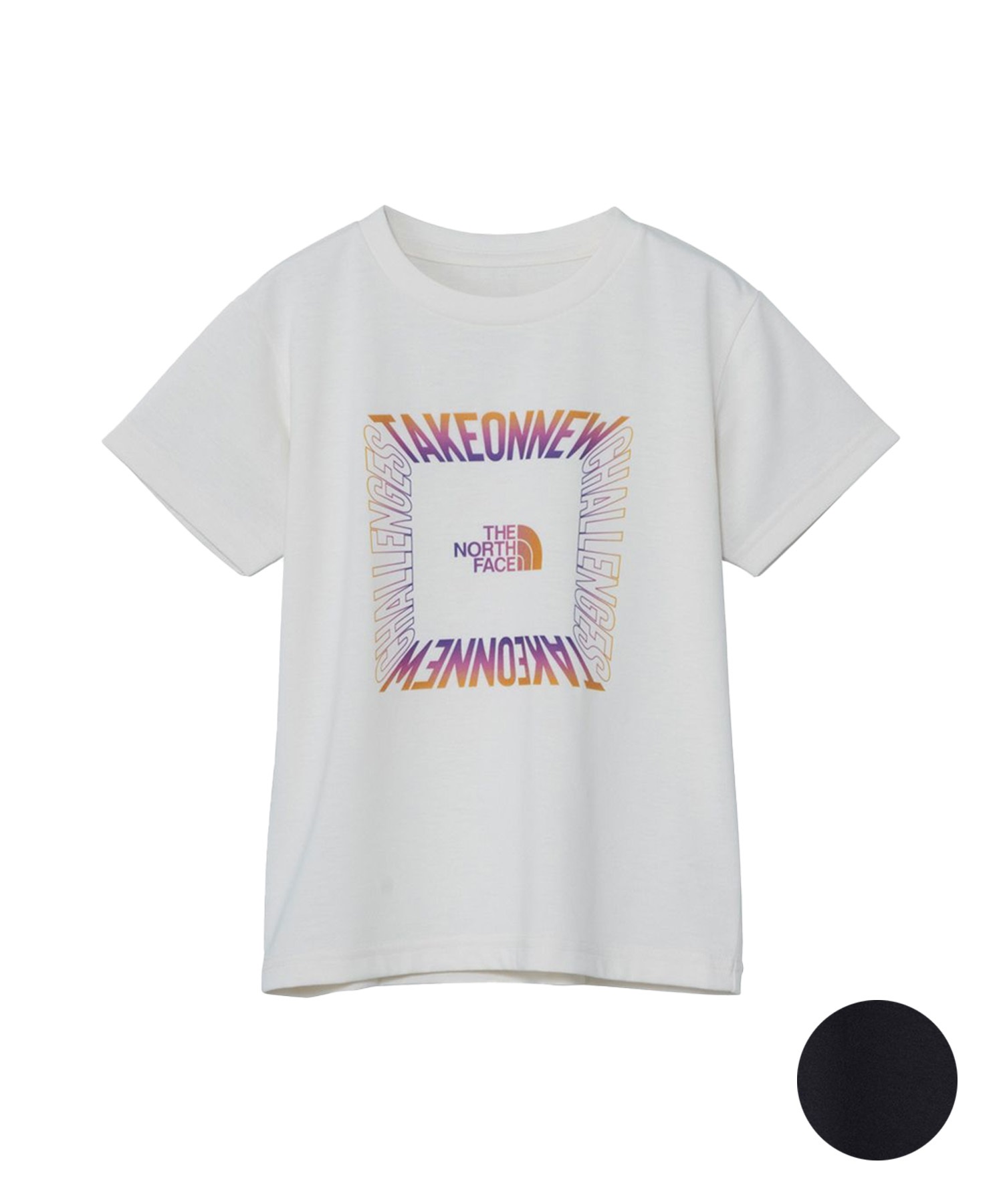 THE NORTH FACE ザ・ノース・フェイス 半袖 Tシャツ キッズ 子供 トドラーショートスリーブ ES サーキュレーションゲットモテッドティー NTT32607(K-100cm)