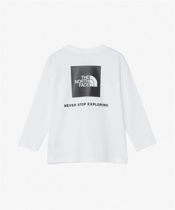 THE NORTH FACE ザ・ノース・フェイス 長袖 Tシャツ ロンT キッズ 子供 スクエアロゴ バックプリント ロングスリーブバックスクエアロゴティー NTT82640
