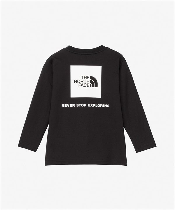 THE NORTH FACE ザ・ノース・フェイス 長袖 Tシャツ ロンT キッズ 子供 スクエアロゴ バックプリント ロングスリーブバックスクエアロゴティー NTT82640