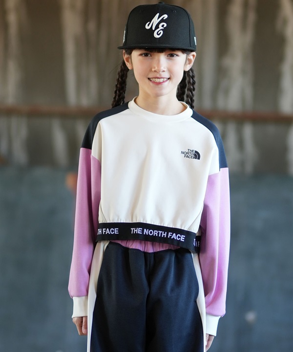 THE NORTH FACE ザ・ノース・フェイス トレーナー スウェット キッズ ジュニア 子供 クロップド丈 ショート丈 NTJ12602