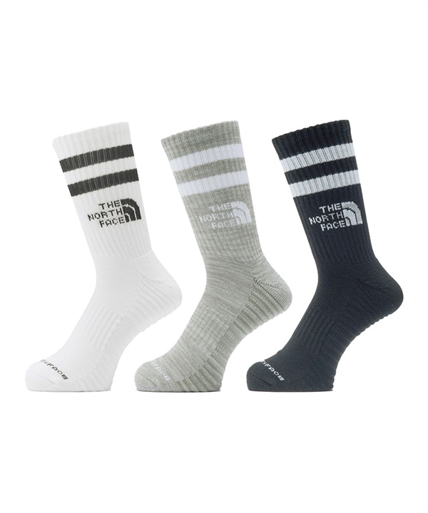 THE NORTH FACE ザ・ノース・フェイス ソックス 靴下 ランニング アンイーブン ドライ 3P クルー NN82604