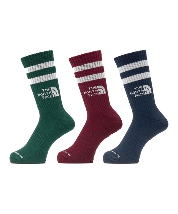 THE NORTH FACE ザ・ノース・フェイス ソックス 靴下 ランニング アンイーブン ドライ 3P クルー NN82604