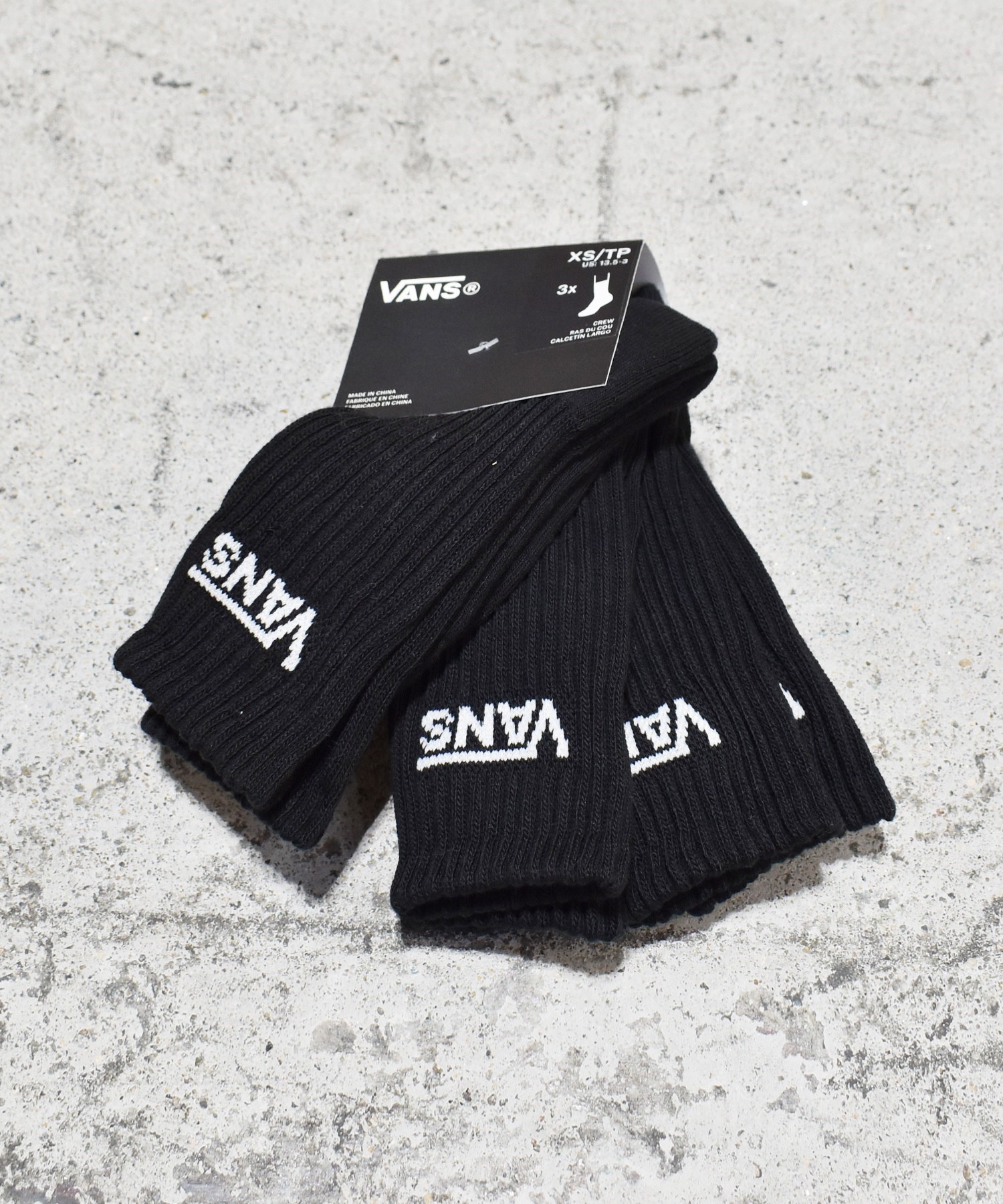 VANS 非売品クリスマス ソックス VANS】 ヴァンズ Virtical JQD 3Pack SKS ソックス 123K1210101 ABC