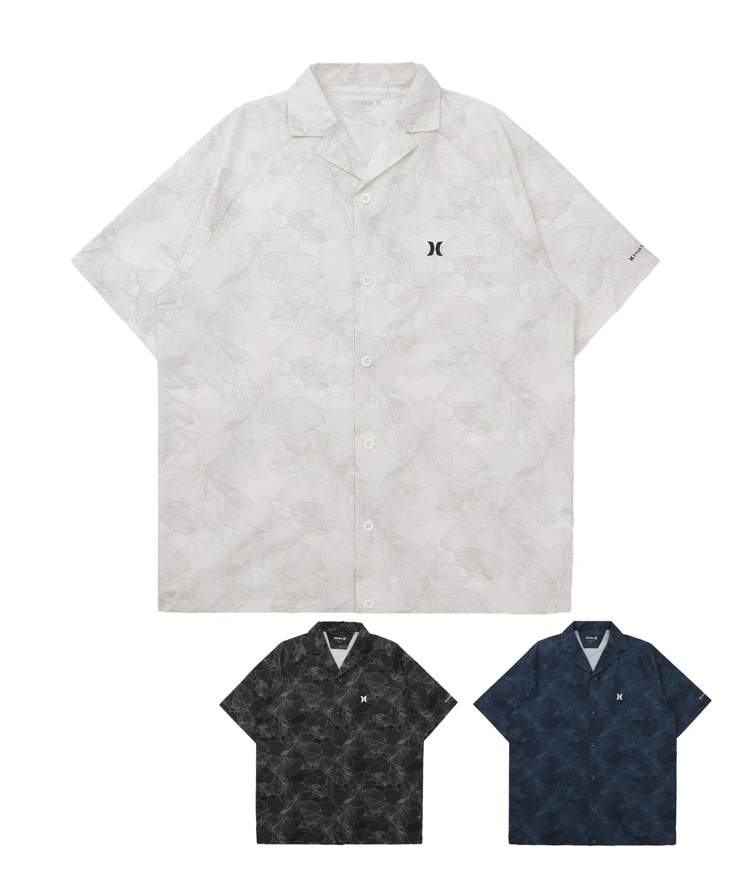Hurley ハーレー 半袖 シャツ メンズ 花柄 PTM WVN IC FLORAL SHIRTS