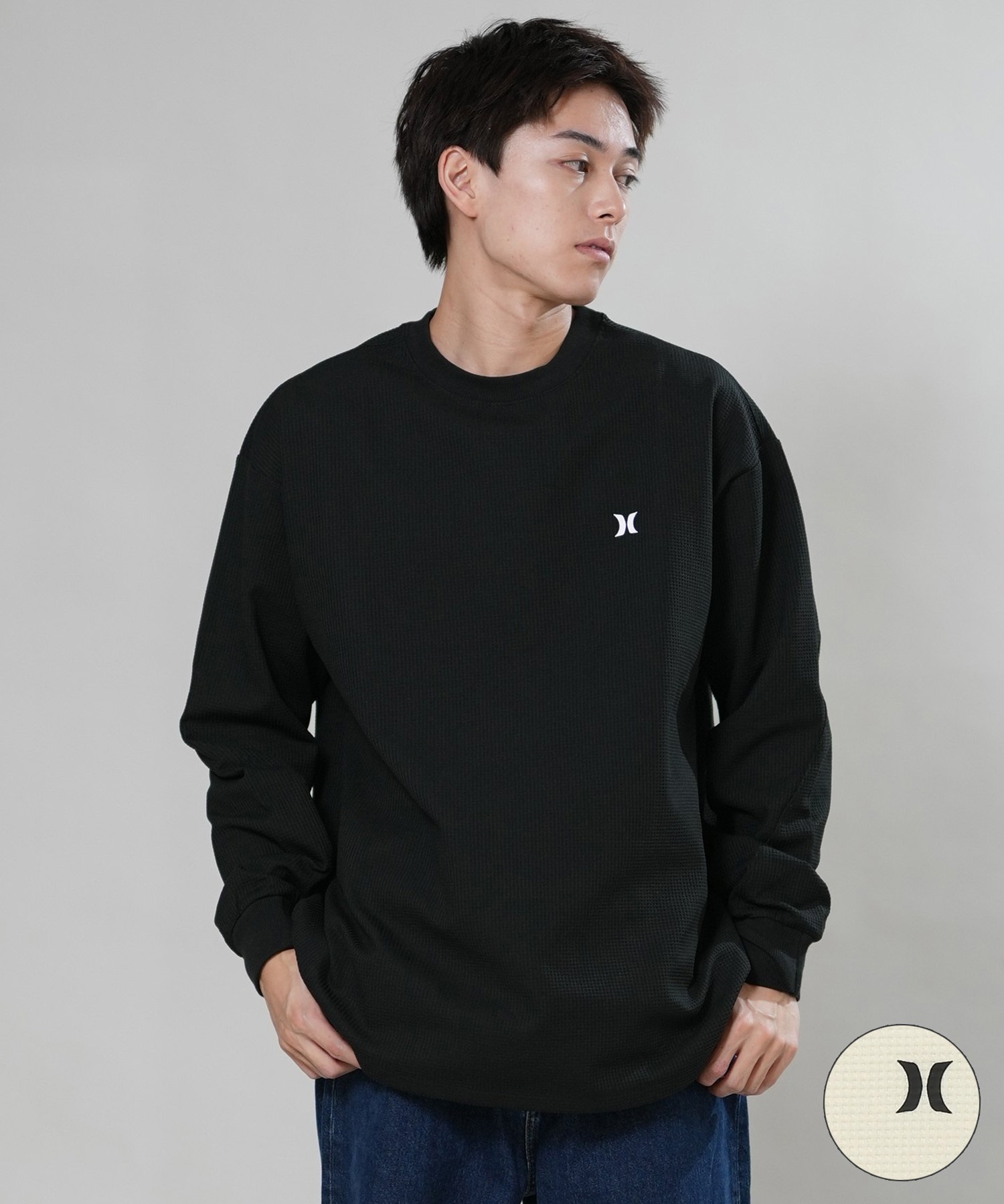 Hurley ハーレー 長袖 Tシャツ ロンT メンズ サーマル ロゴ ワン