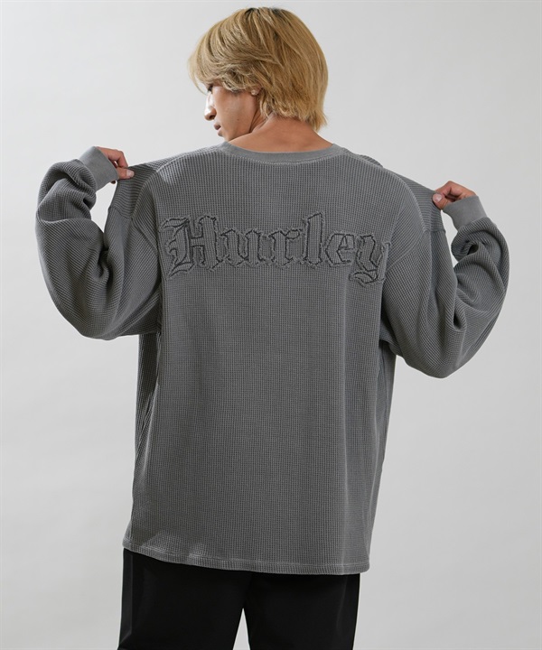 Hurley ハーレー 長袖 Tシャツ ロンT メンズ ワッフルTシャツ THERMAL PIGMENT OVERSIZED MCLS262025