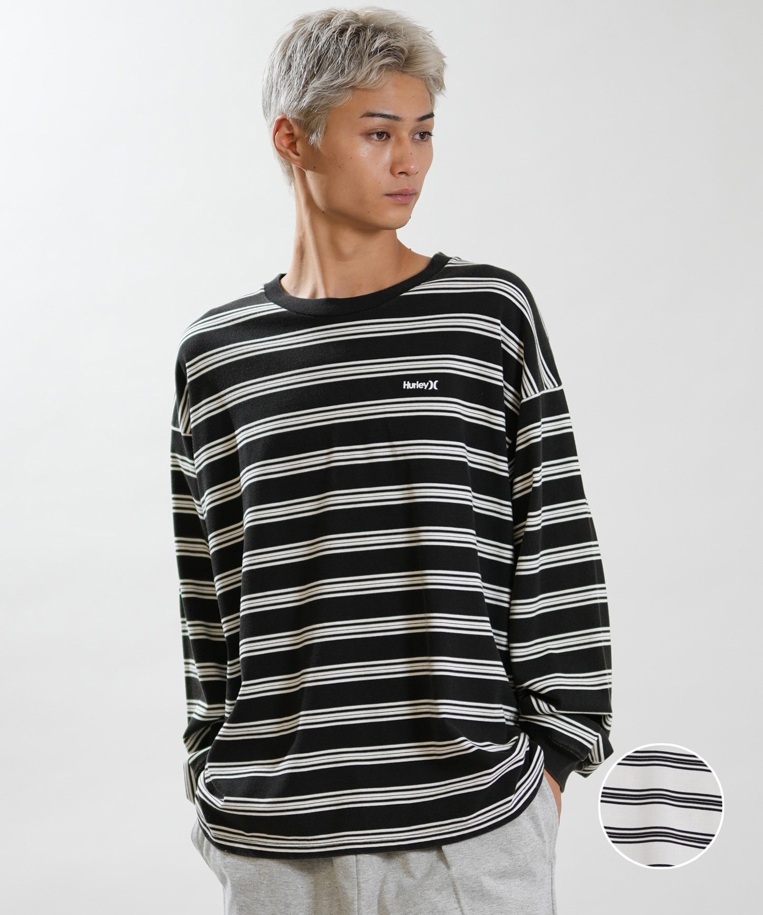 Hurley ハーレー 長袖 Tシャツ ロンT メンズ ボーダー OAO BORDER