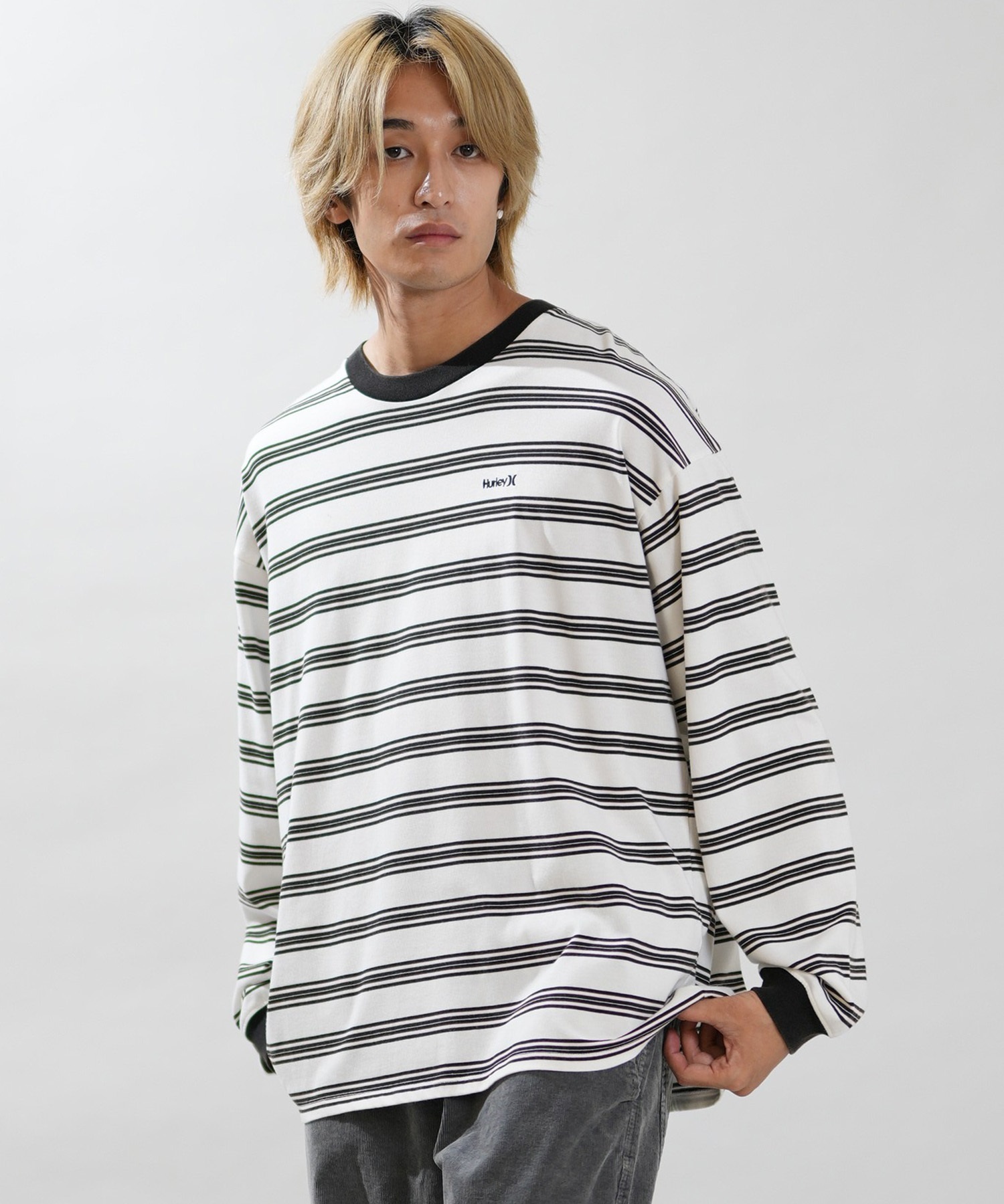 Hurley ハーレー 長袖 Tシャツ ロンT メンズ ボーダー OAO BORDER