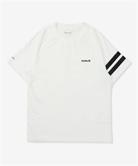 Hurley ハーレー 水着 ラッシュガード 半袖 Tシャツ メンズ UVカット 軽量 ストレッチ 抗菌防臭 疎水 水陸両用 MASS26101P(WHT-M)