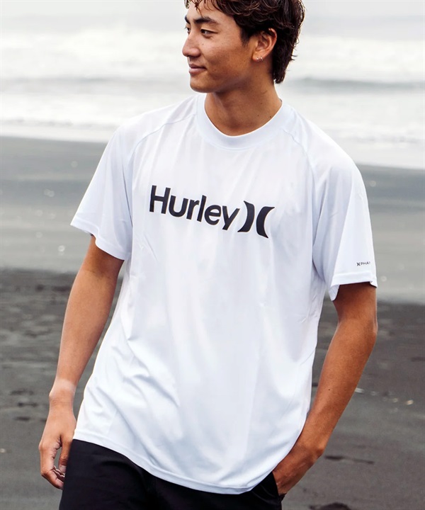 Hurley ハーレー 水着 ラッシュガード 半袖 Tシャツ メンズ UVカット 撥水 速乾 遮熱 MSRG261046