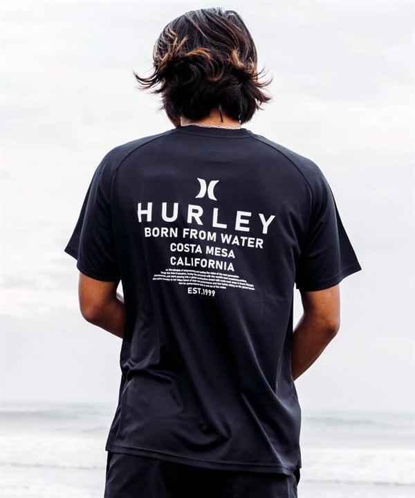 Hurley ハーレー 水着 ラッシュガード 半袖 Tシャツ メンズ UVカット 撥水 速乾 遮熱 MSRG261058