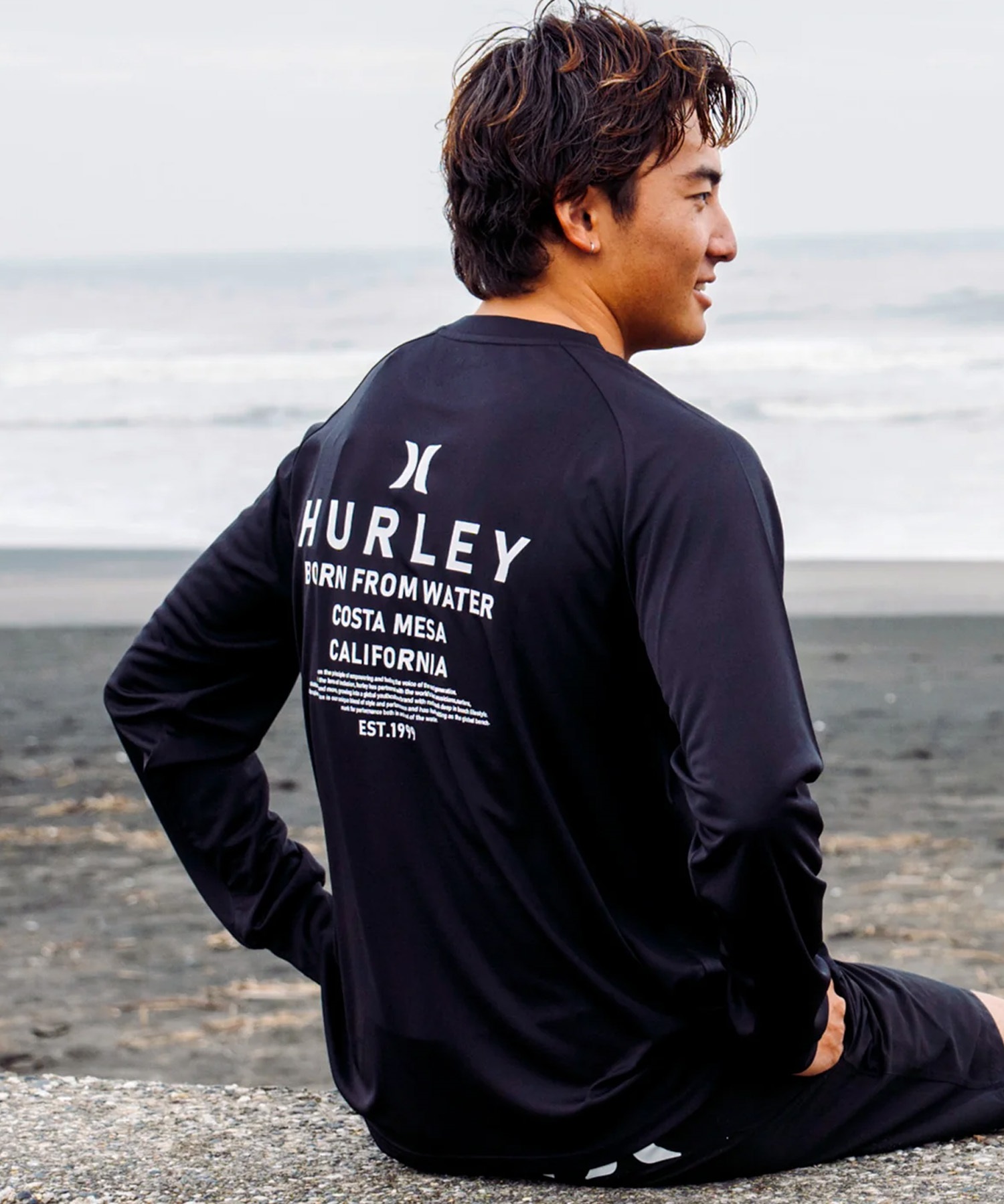 Hurley ハーレー 水着 ラッシュガード 長袖 Tシャツ ロンT メンズ UV