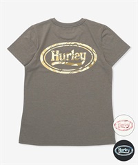 Hurley ハーレー 半袖 Tシャツ レディース ロゴ バックプリント UVカット 吸汗速乾 耐塩素 水陸両用 セットアップ対応 WASS261036 UT(BLK-M)