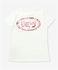 Hurley ハーレー 半袖 Tシャツ レディース ロゴ バックプリント UVカット 吸汗速乾 耐塩素 水陸両用 セットアップ対応 WASS261036 UT(WHT-M)