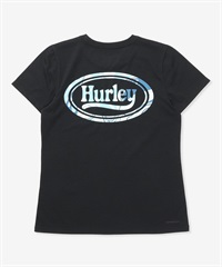 Hurley ハーレー 半袖 Tシャツ レディース ロゴ バックプリント UVカット 吸汗速乾 耐塩素 水陸両用 セットアップ対応 WASS261036 UT(BLK-M)