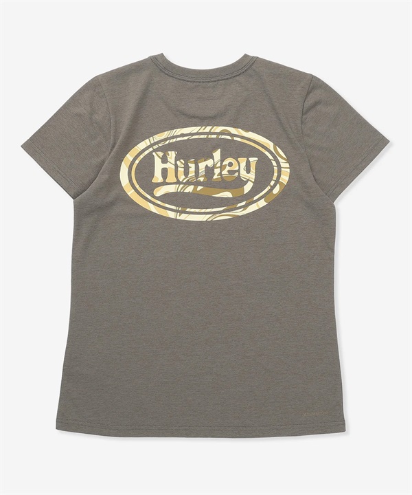 Hurley ハーレー 半袖 Tシャツ レディース ロゴ バックプリント UVカット 吸汗速乾 耐塩素 水陸両用 セットアップ対応 WASS261036 UT