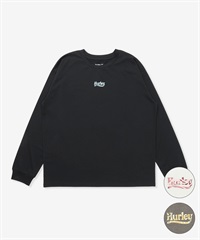 Hurley ハーレー 長袖 Tシャツ ロンT レディース ロゴ ワンポイント UVカット 吸汗速乾 耐塩素 水陸両用 セットアップ対応 WALS261035 UT(BLK-FREE)