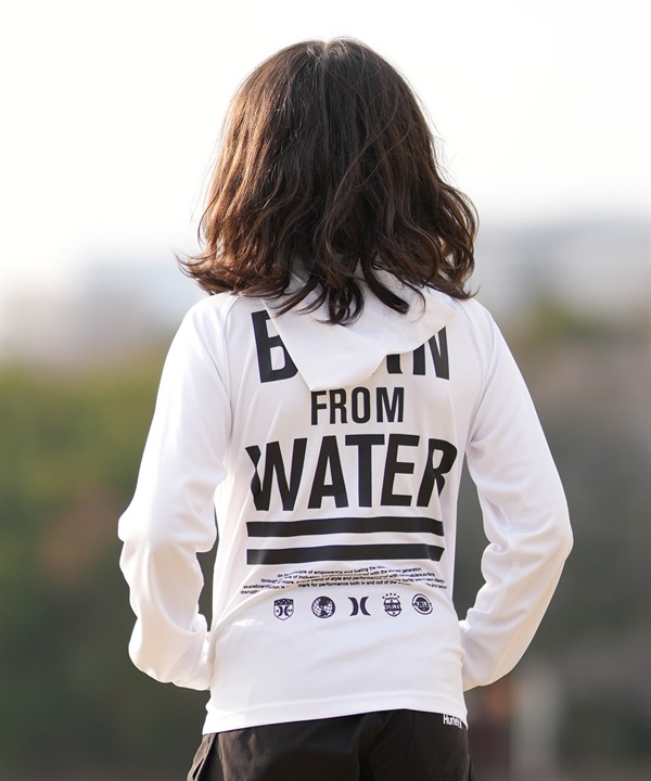 Hurley ハーレー 水着 ラッシュガード ジップアップ パーカー キッズ ジュニア 子供 PHANTOM BFW FZ HOODIE BUFZ261006