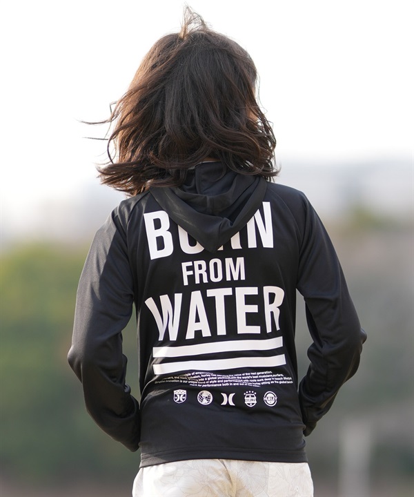 Hurley ハーレー 水着 ラッシュガード ジップアップ パーカー キッズ ジュニア 子供 PHANTOM BFW FZ HOODIE BUFZ261006