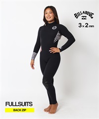 BILLABONG ビラボン 3X2 レディースウェットスーツフルスーツ Billabong ビラボン ウェットスーツ レディース 3×2mm インナーバリア