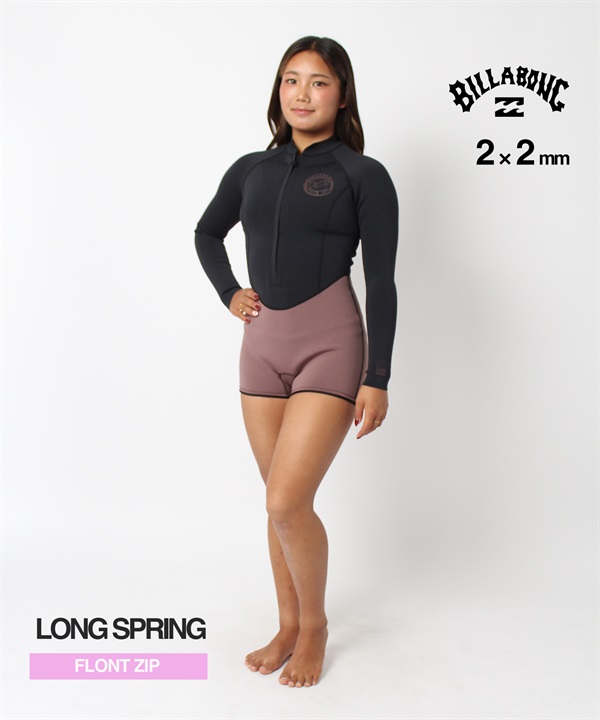 BILLABONG ビラボン バックジップ SALTY DAYZ BG018-891 ウェットスーツ ロングスプリング レディース