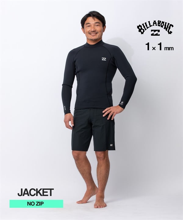 BILLABONG ビラボンノンジップ アブソリュート ナチュラル BG018-152 ウェットスーツ ロングジャケット メンズ