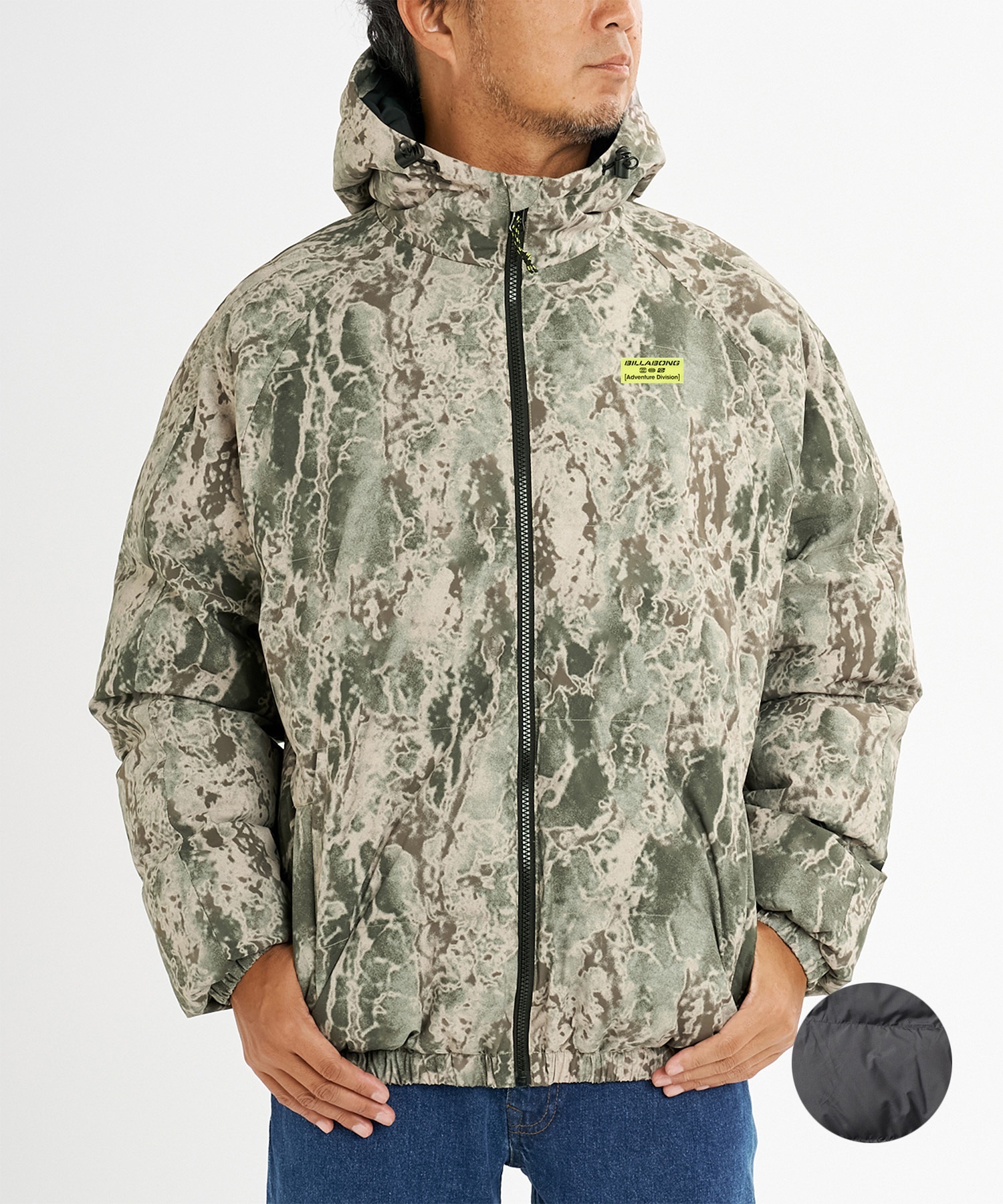 ネバザダウンダウンペイズリー柄 最終値下げ BILLABONG ビラボン ダウン ジャケット メンズ 中綿 軽量 ADIV PUFF JK