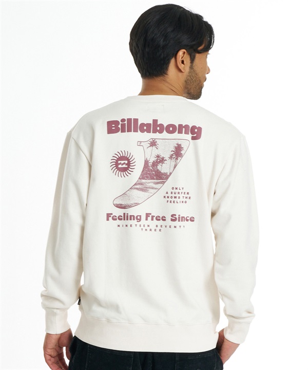 BILLABONG ビラボン トレーナー スウェット メンズ バックプリント SINGLE FIN BG012005