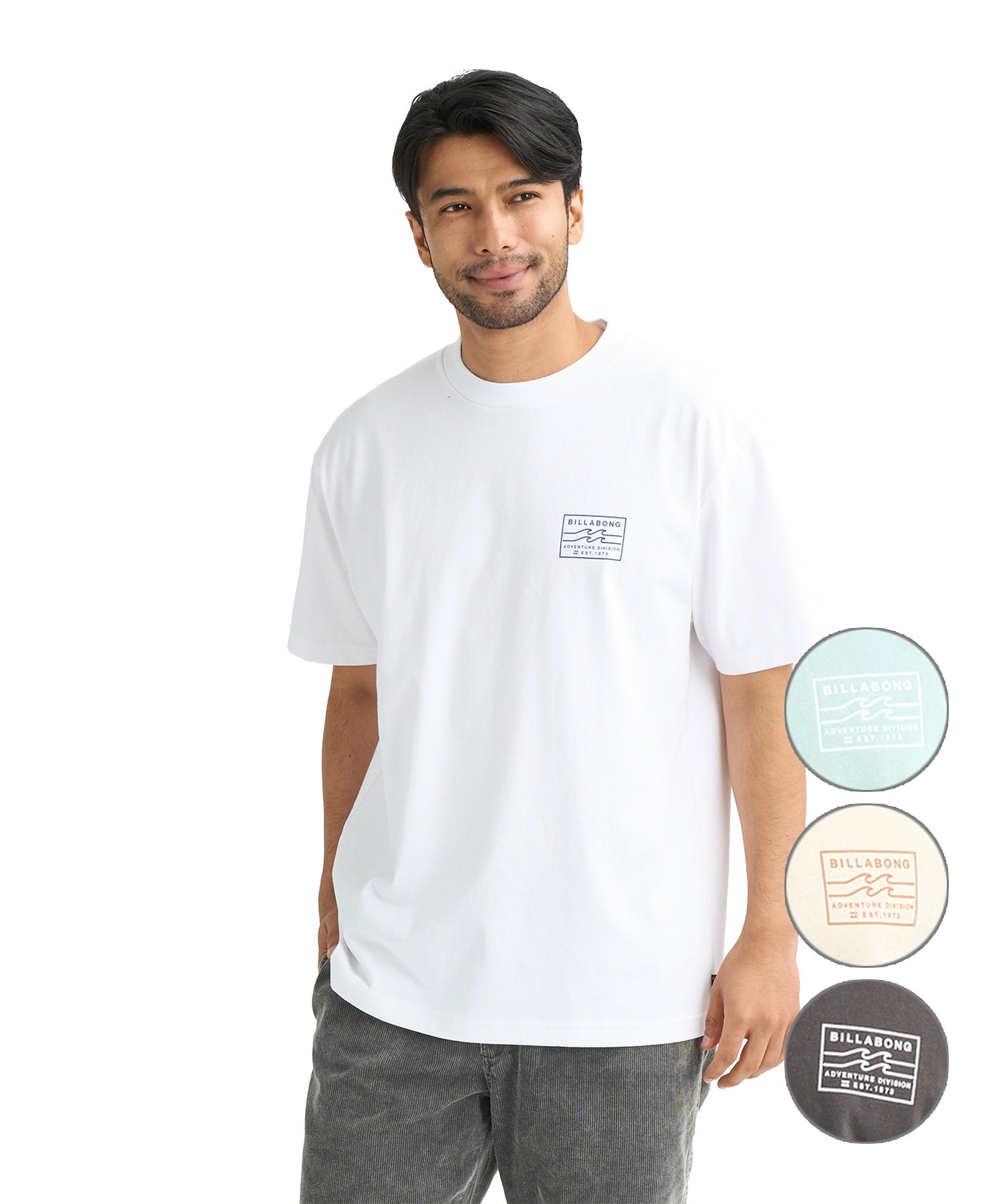 BILLABONG ビラボン 半袖 Tシャツ メンズ シンプル ADIV LOGO【OVER