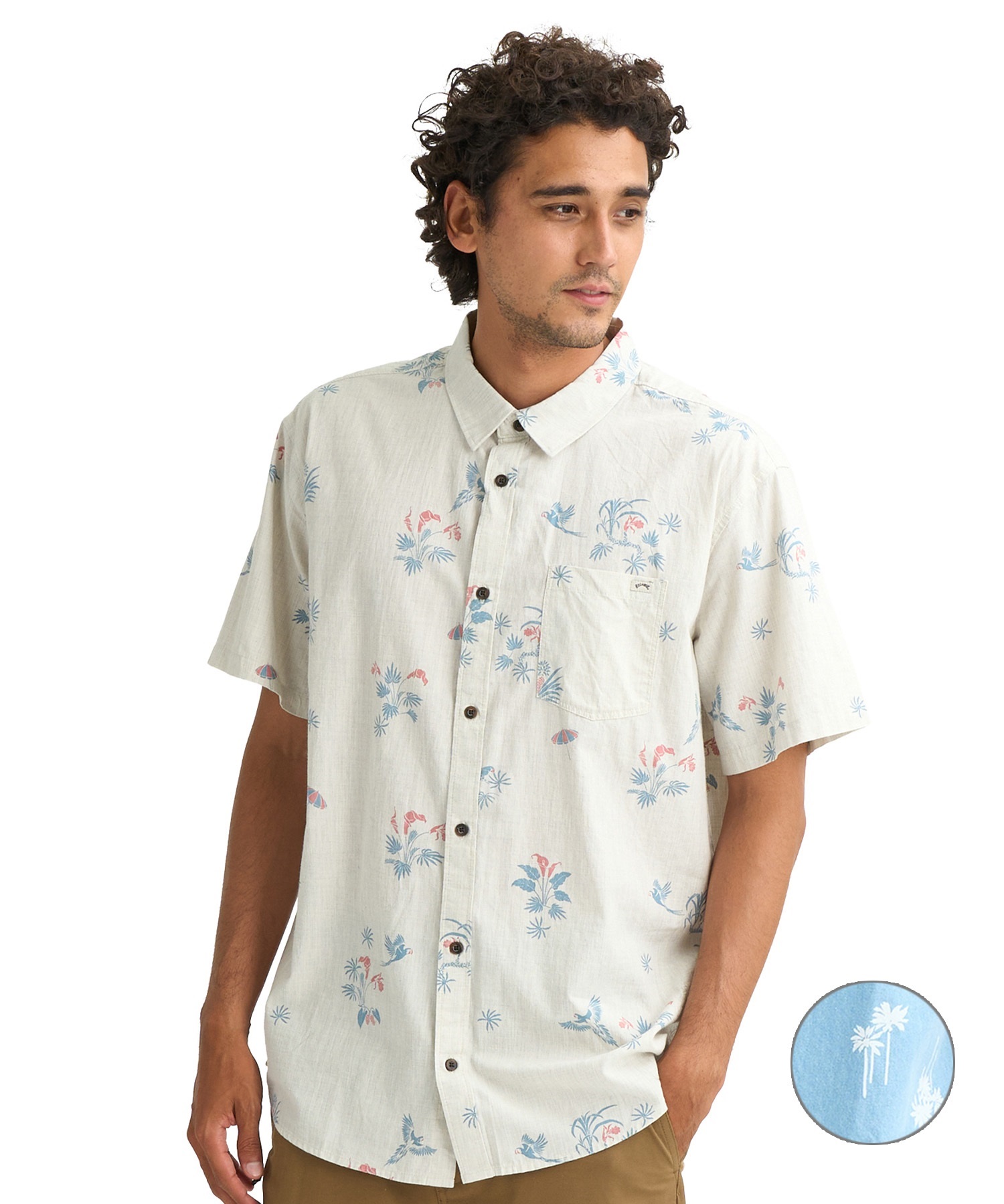 BILLABONG ビラボン 半袖 シャツ メンズ コットンリヨセル生地 SUNDAYS MINI SS BG011126(STN-M)