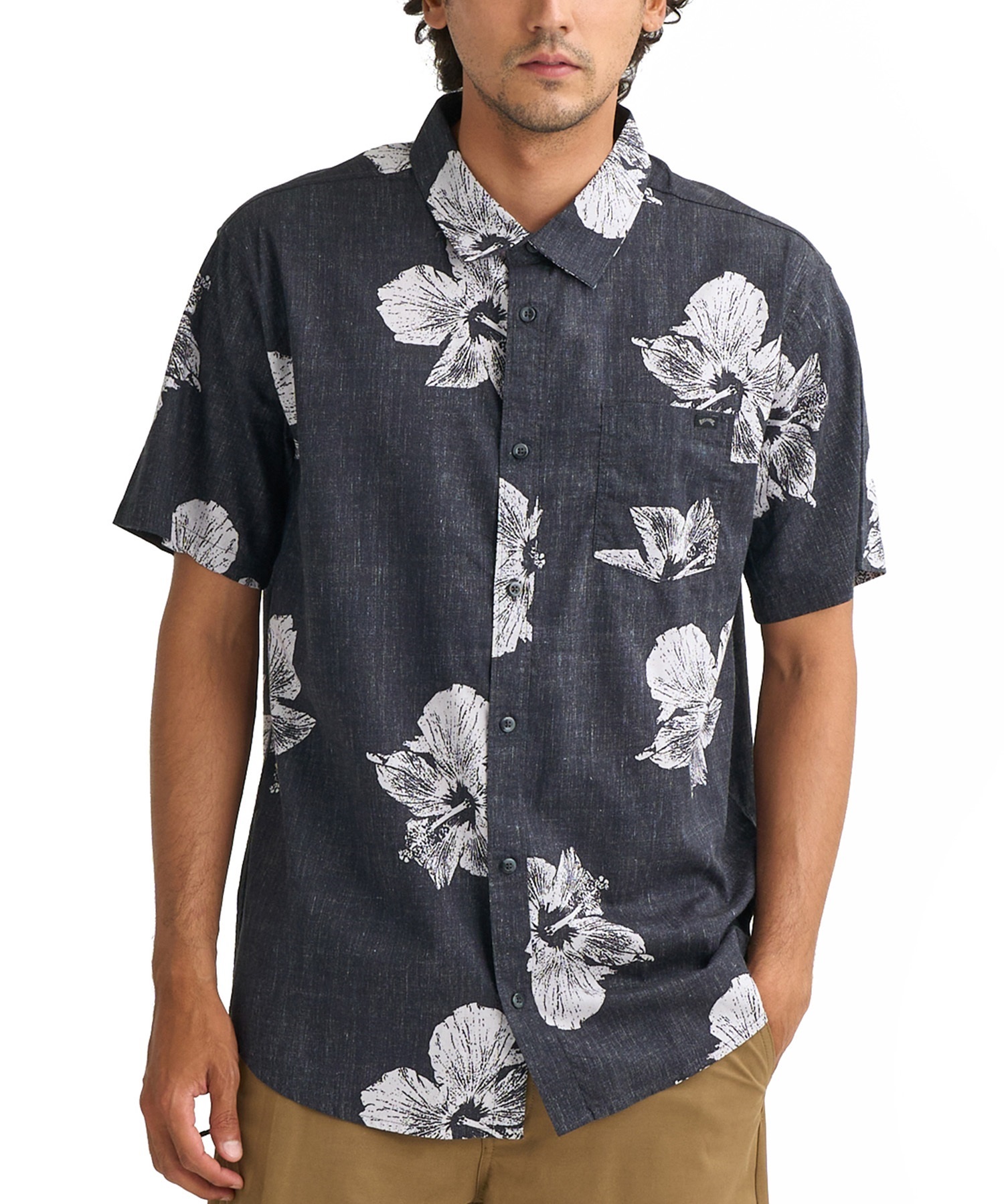 BILLABONG ビラボン 半袖 シャツ メンズ 花柄 BG011128 ショート
