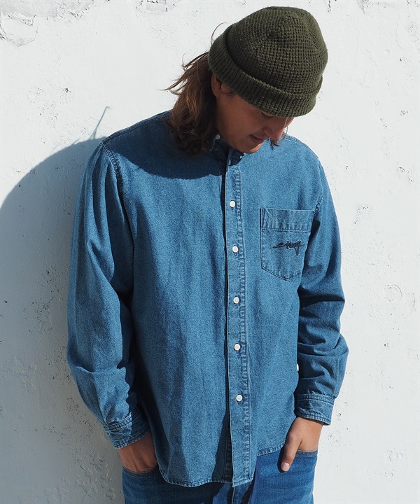 BILLABONG ビラボン 長袖 シャツ メンズ シャンブレー生地 BG011100