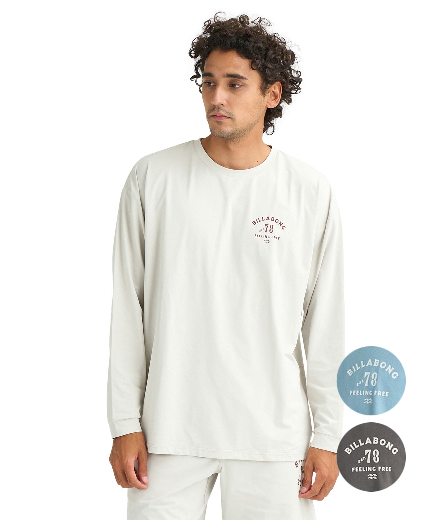 BILLABONG ビラボン 長袖 Tシャツ ロンT メンズ 水陸両用 PEACH SOFTTY