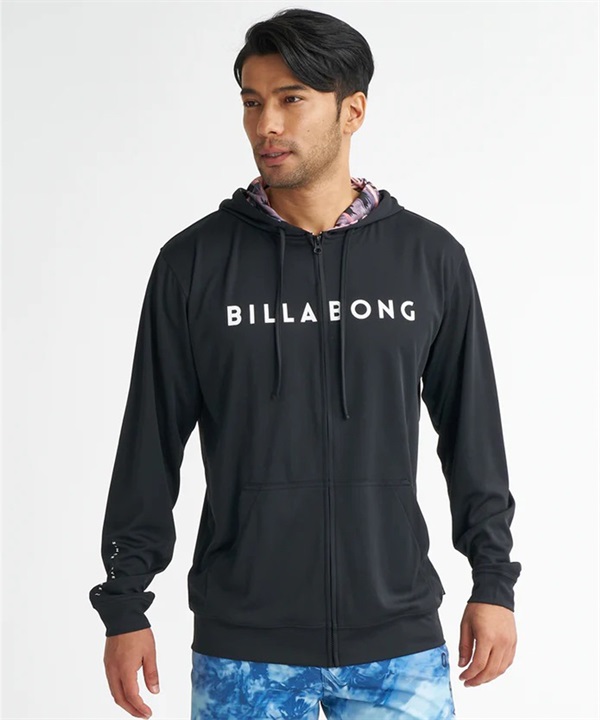 BILLABONG ビラボン 水着 ラッシュガード ジップアップ パーカー メンズ UVカット RASH ZIP HOOD BG01A850