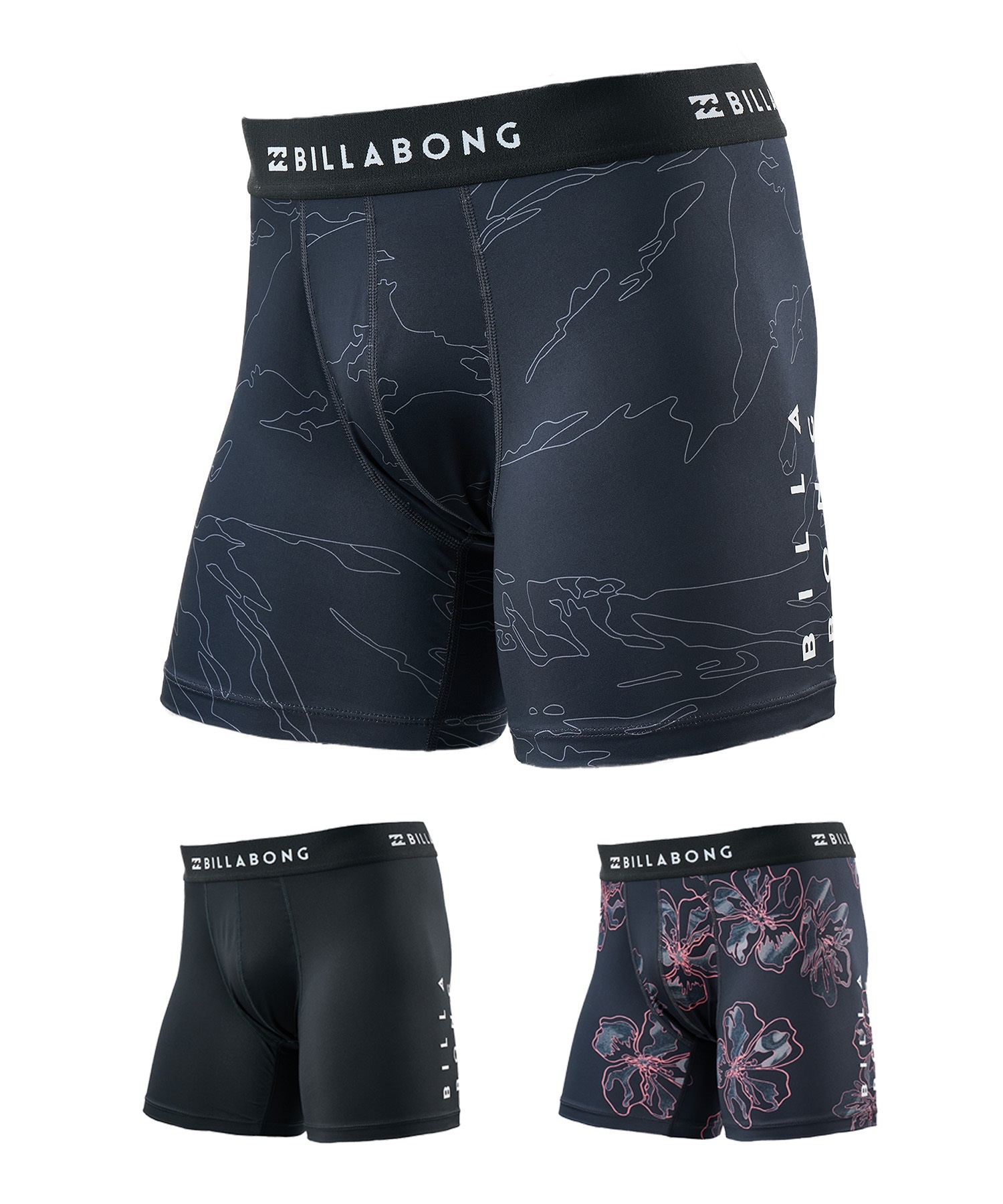 BILLABONG ビラボン 水着 インナー メンズ サーフインナー アンダーショーツ UVカット 水陸両用 BG011496(BLK-S)