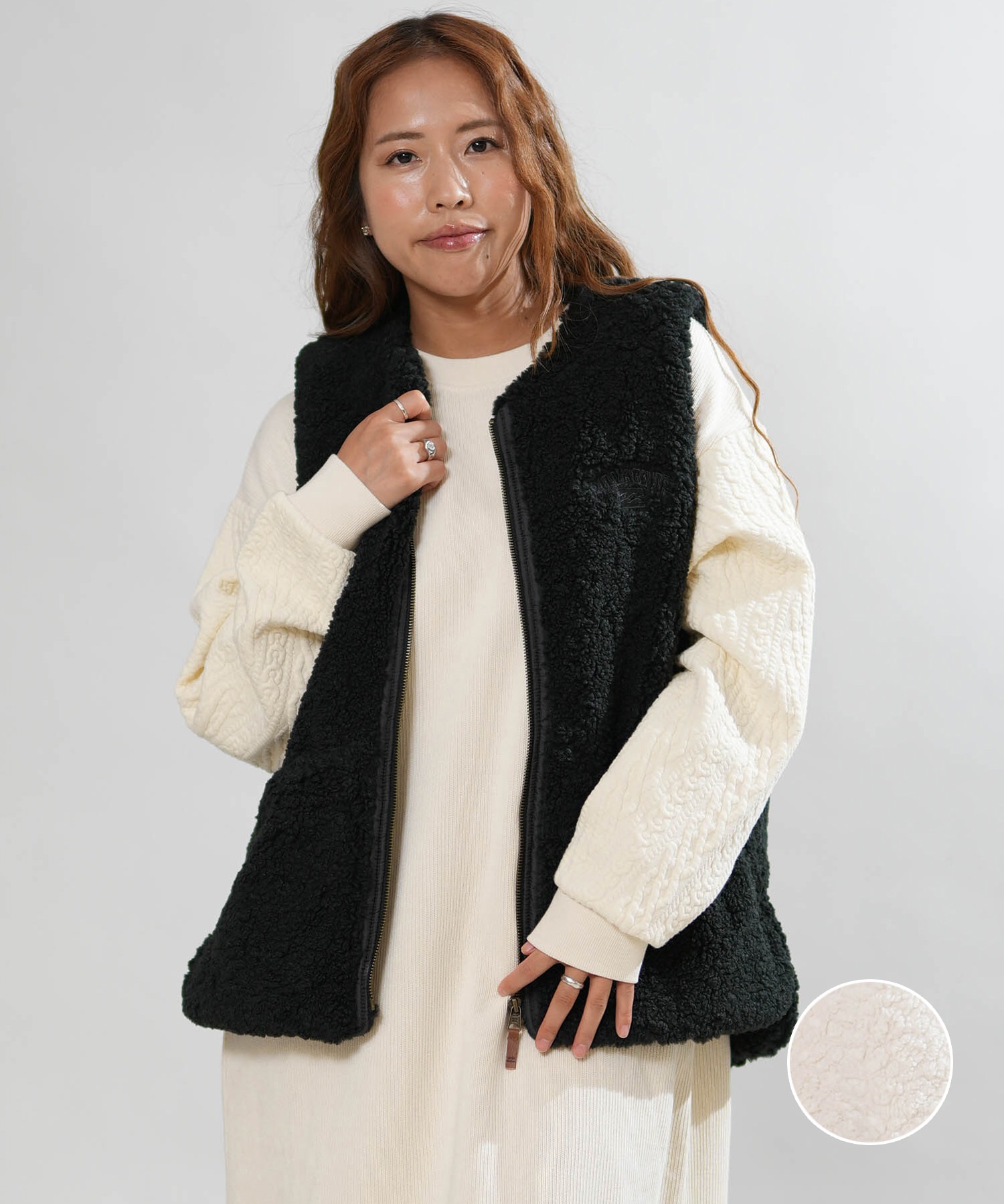 BILLABONG ビラボン ベスト レディース ボア FUR BOA NC VEST BG014U05