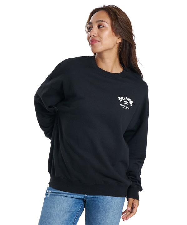 BILLABONG ビラボン トレーナー スウェット レディース バックプリント SQUARE LOGO BOY FIT BG013001