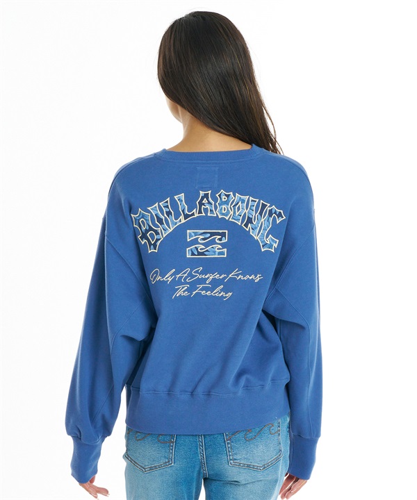 BILLABONG ビラボン トレーナー スウェット レディース 裏起毛 APPLIQUE LOOSE CREW BG014007