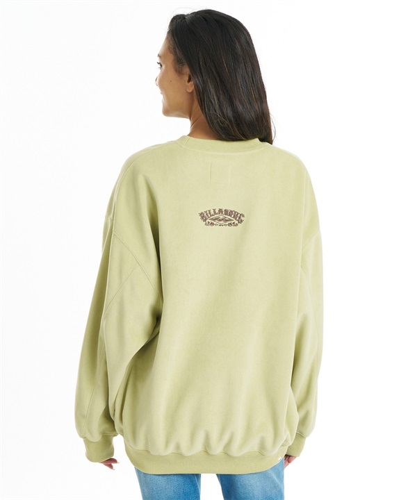 BILLABONG ビラボン トレーナー スウェット レディース 裏起毛 SUEDE LIKE BONDING FLEECE BG014009