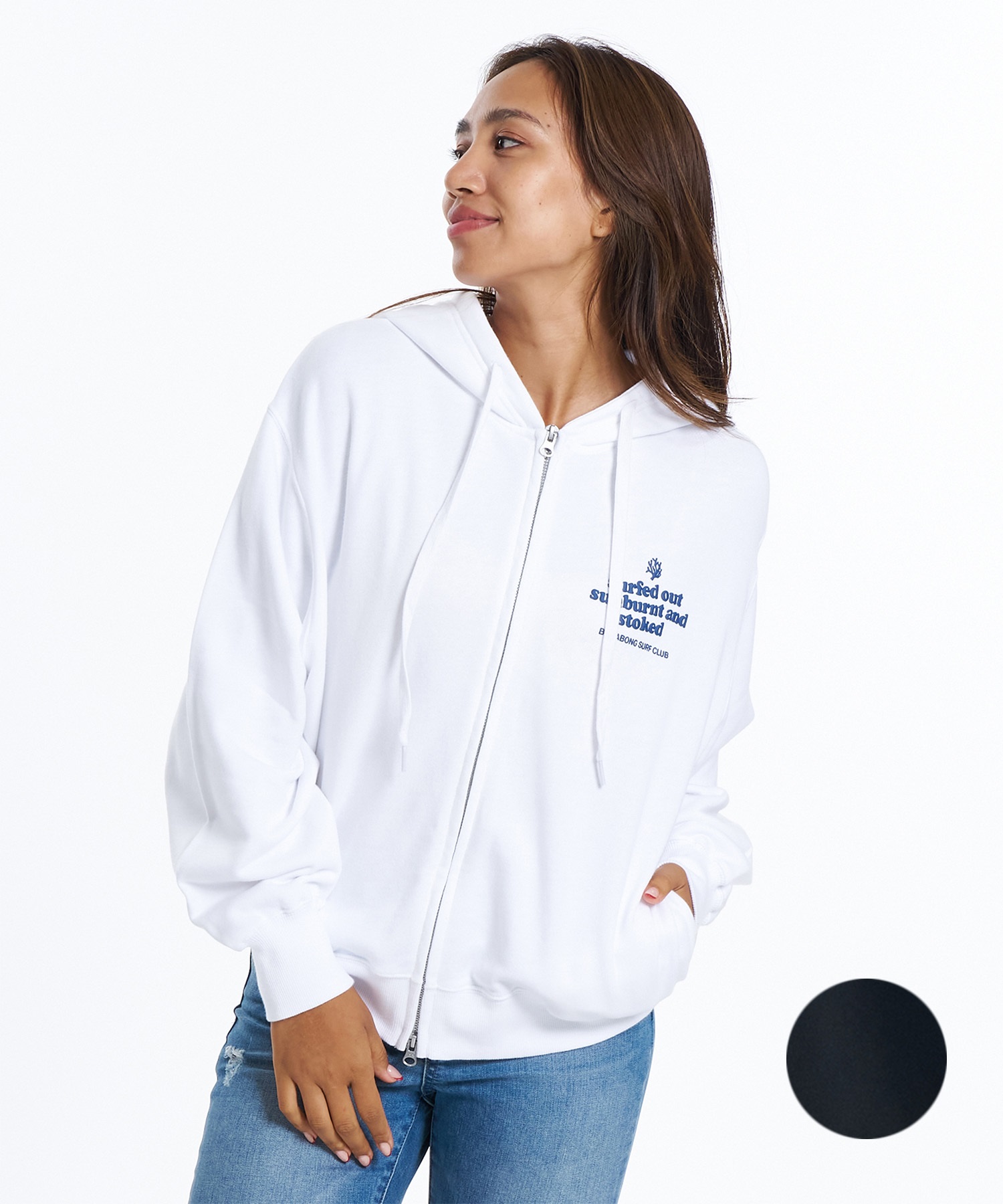 BILLABONG ビラボン ジップアップ パーカー レディース オーバーサイズ