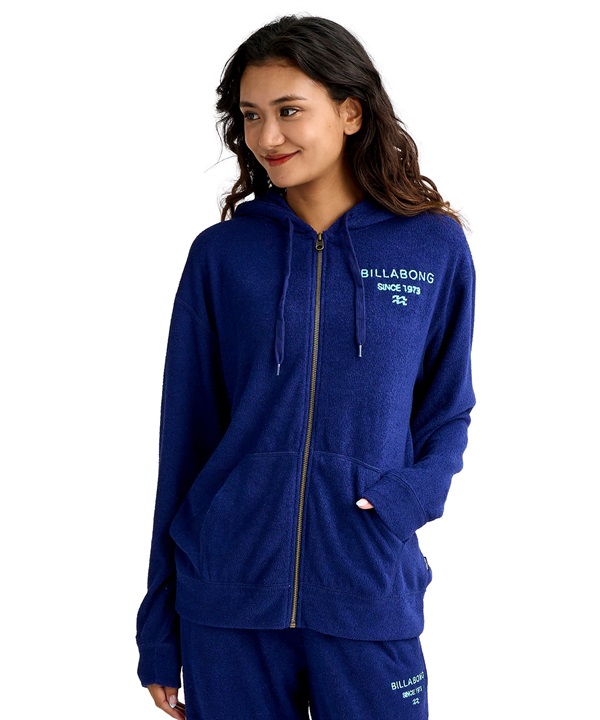 BILLABONG ビラボン ジップアップ パーカー レディース パイル生地 セットアップ対応 BG013017
