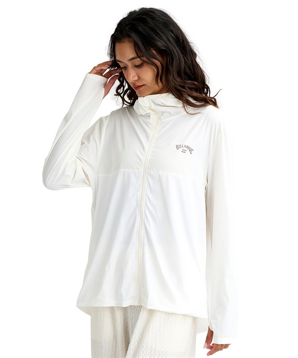 BILLABONG ビラボン ジップアップ パーカー レディース ラッシュガード UVカット 吸水速乾 接触冷感 撥水 BG013861 UT