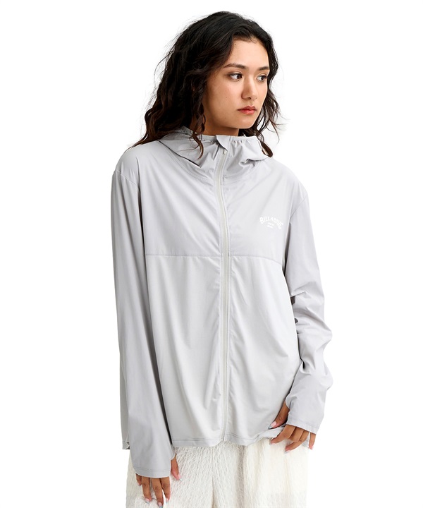 BILLABONG ビラボン ジップアップ パーカー レディース ラッシュガード UVカット 吸水速乾 接触冷感 撥水 BG013861 UT