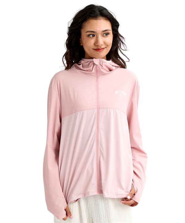 BILLABONG ビラボン ジップアップ パーカー レディース ラッシュガード UVカット 吸水速乾 接触冷感 撥水 BG013861 UT