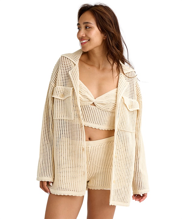 BILLABONG ビラボン 長袖 シャツ レディース ニット 吸水速乾 セットアップ対応 BG013867 UT