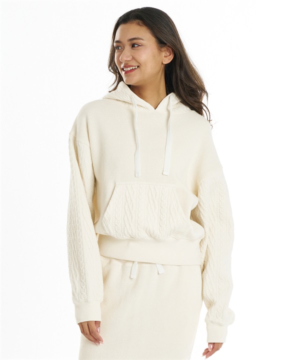 BILLABONG ビラボン プルオーバー パーカー フーディー レディース ニット QUILT MIX LOOSE FIT PARKA BG014023